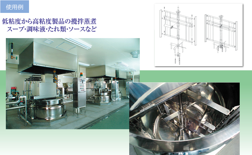 2軸攪拌式蒸煮3重釜